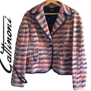 GATTINONI Purple/Pink Stripped Women’s Blazer Size US 14